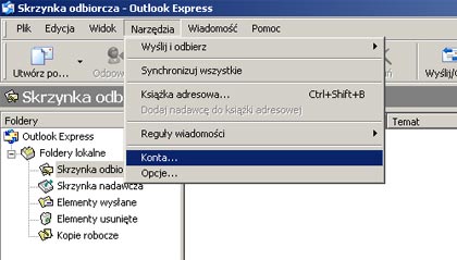 Konfiguracja MS Outlook Express