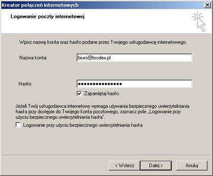 Konfiguracja MS Outlook Express