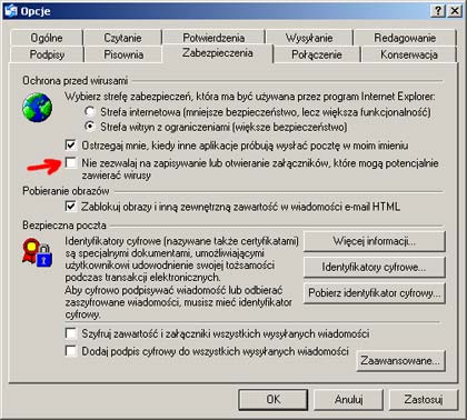 Odblokowanie za��cznik�w w&nbsp;programie MS Outlook Express