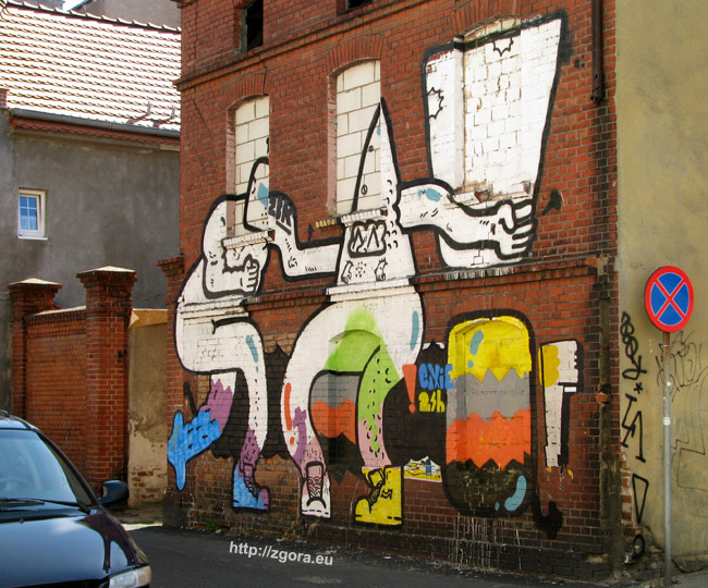 Graffiti w okolicach ul. Świętej Jadwigi w Zielonej Górze